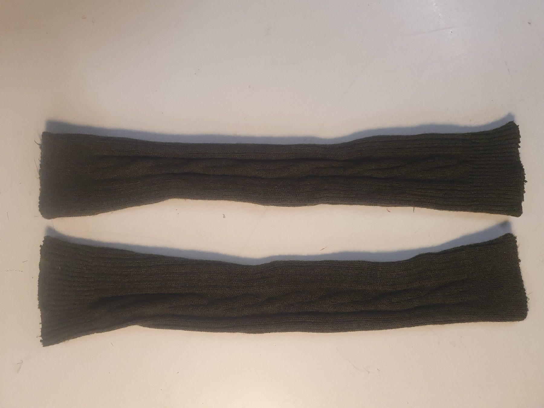 Wollstulpen grün 50 cm