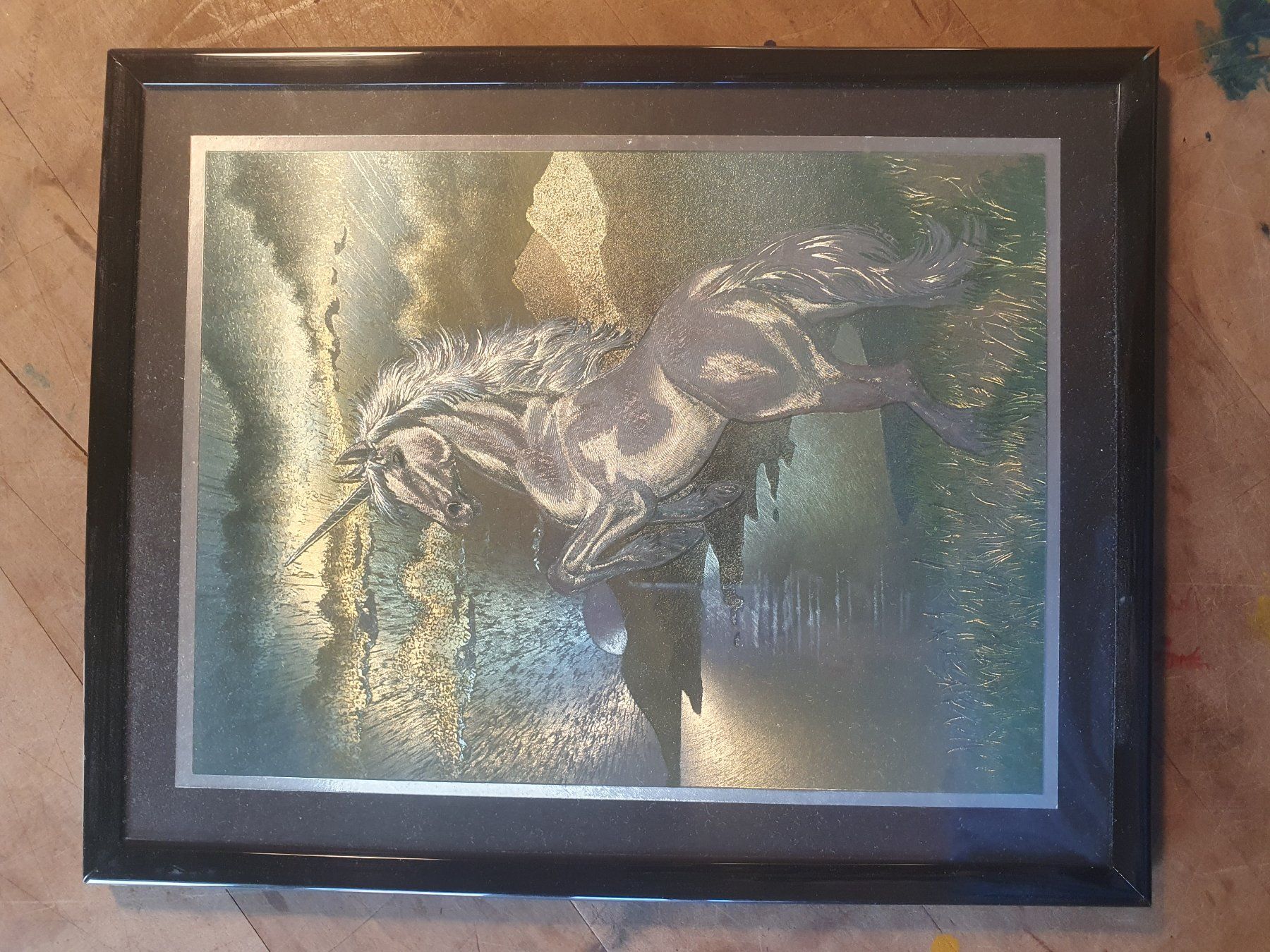 Glitzerbild Einhorn 20 x 25