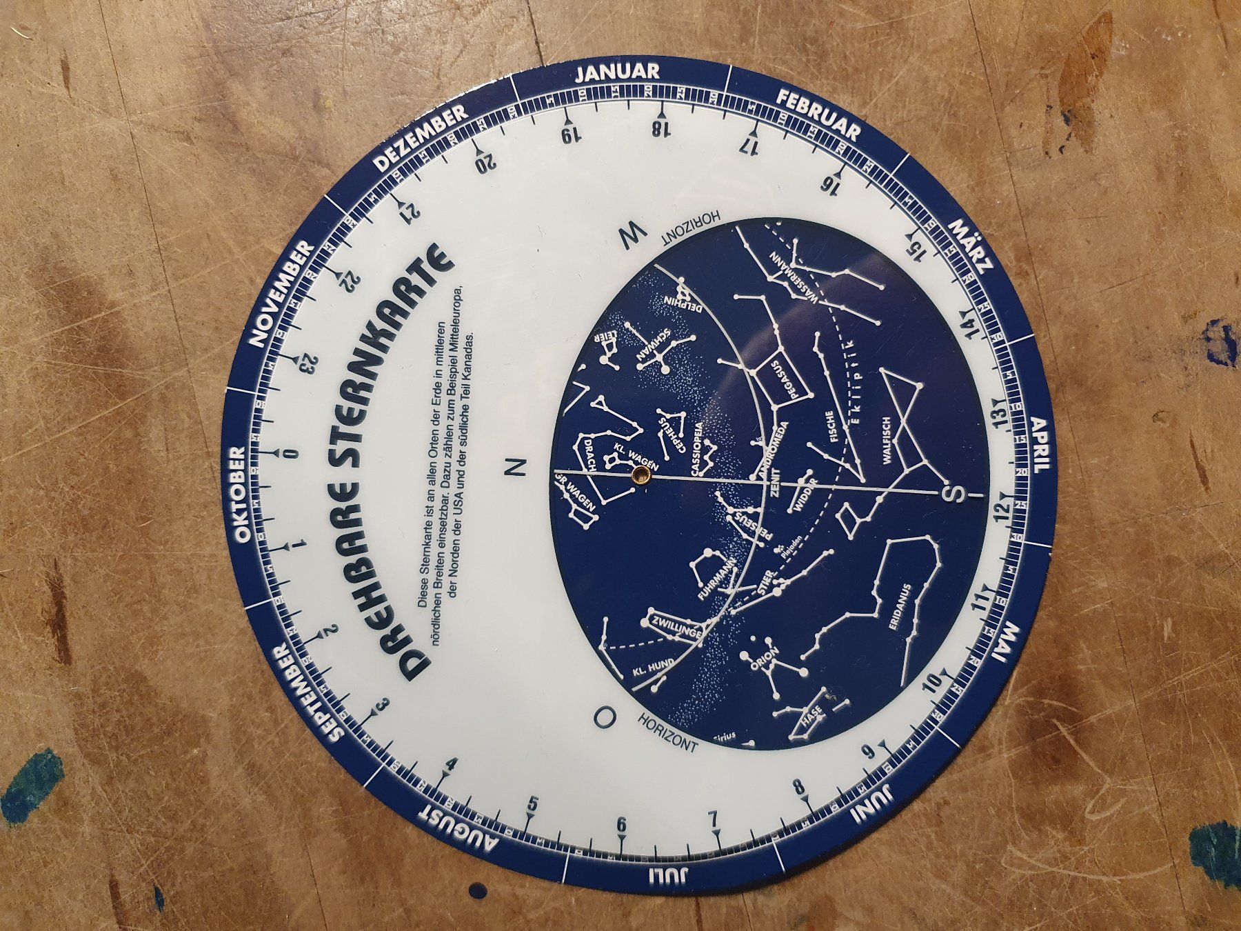 Drehbare Sternkarte 14 cm